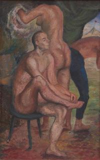 Frederick Arthur Jessup - Circus Performers before the Matinee, 1947