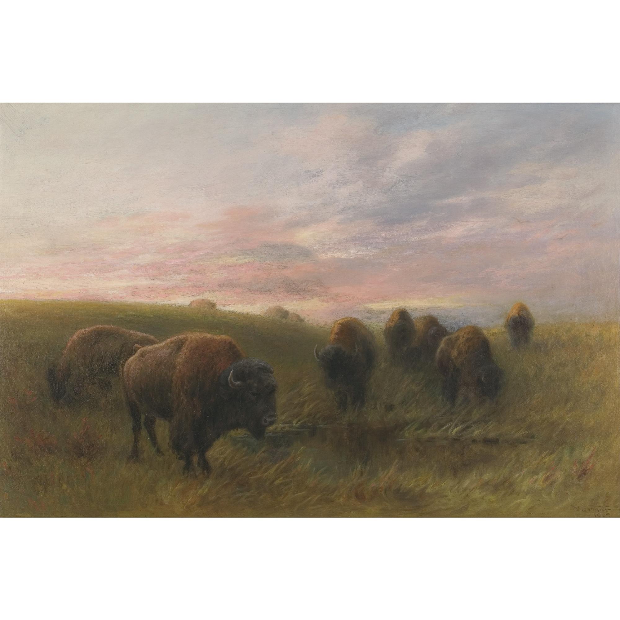 Frederick Arthur Verner - Buffalo Watering Hole