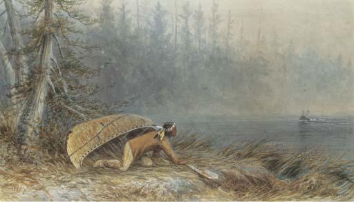 Frederick Arthur Verner - Indian stalking a Deer