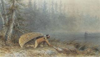 Frederick Arthur Verner - Indian stalking a Deer