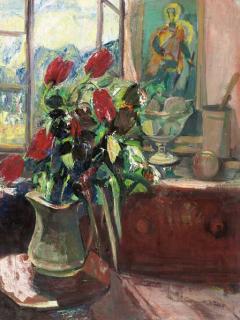 Frederick B. Serger - Red tulips