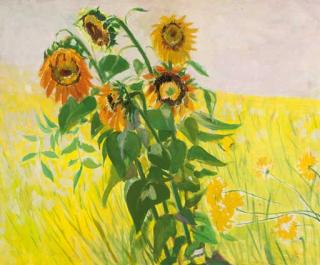 Frederick B. Serger - Sunflower on the studio table