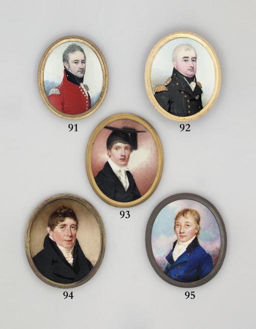 Frederick Buck - Admiral Sir Herbert Sawyer, K.C.B., in black double-breasted uniform with gold buttons and epaulettes, white waistcoat, black stock, wearing the badge of the Order of the Bath