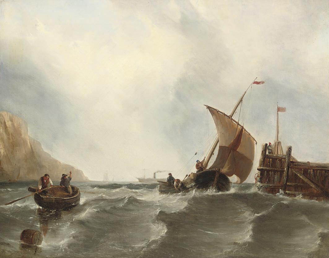 Frederick Calvert - A fishing vessel running into its homeport
