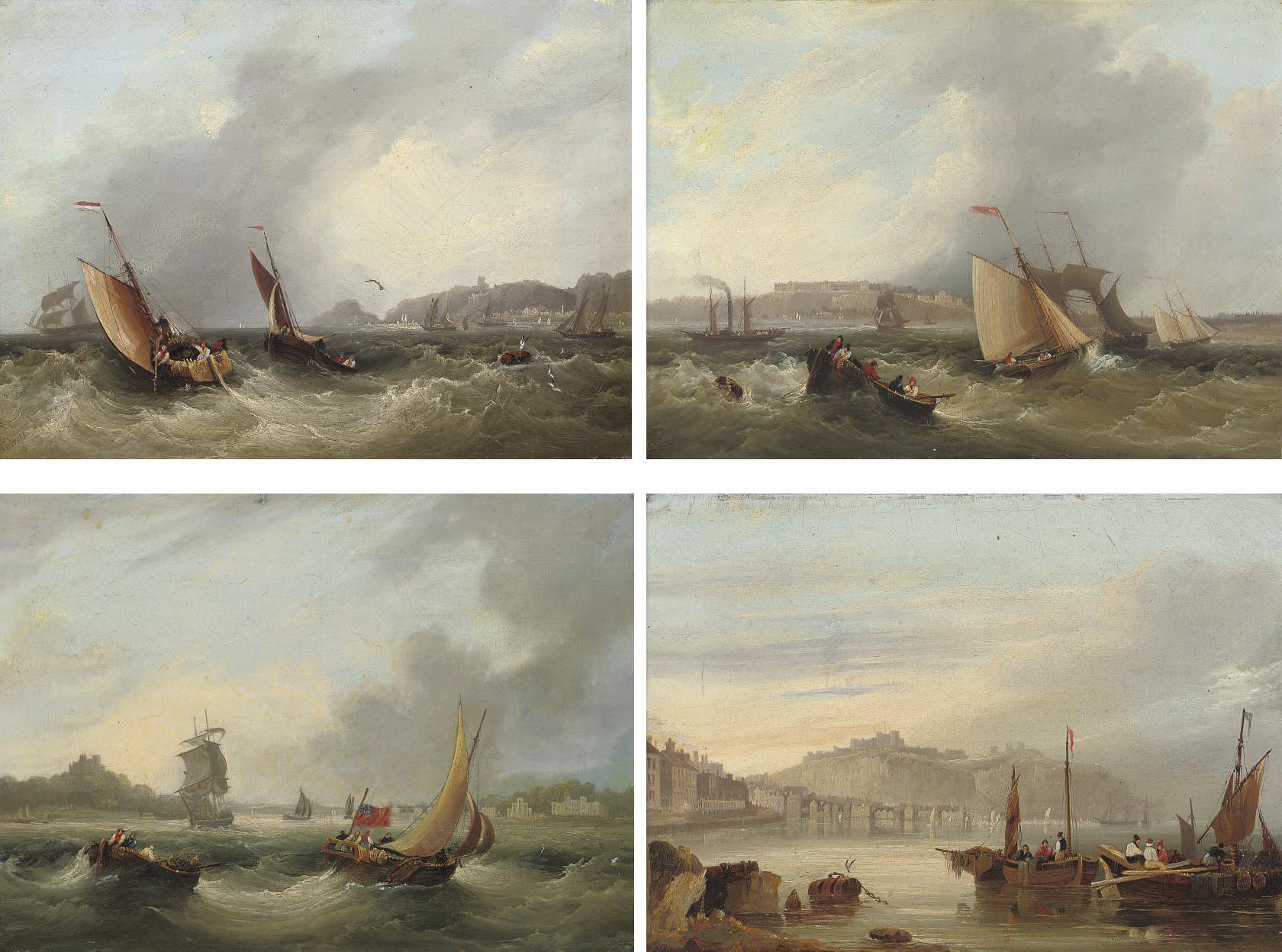 Frederick Calvert - Ports of the English Channel comprising Folkestone, Ramsgate, Cowes and Dover