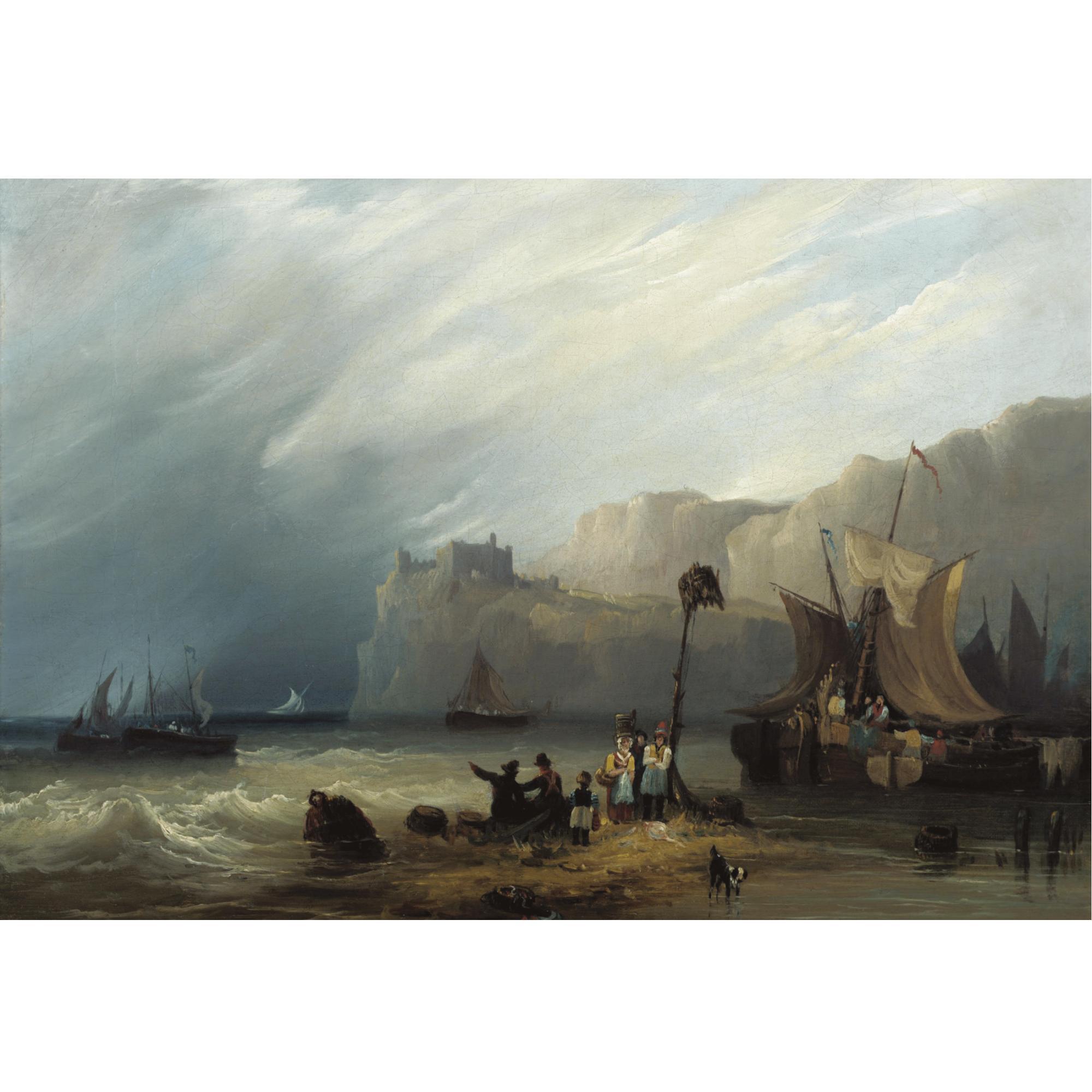 Frederick Calvert - Unloading The Catch