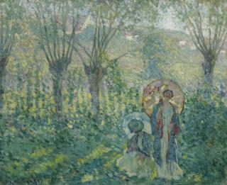 Frederick Carl Frieseke - En Promenade