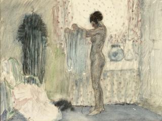 Frederick Carl Frieseke - Nude in her Boudoir