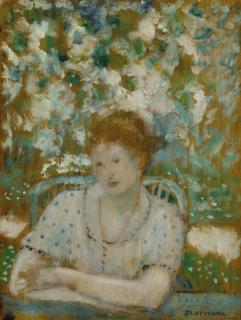 Frederick Carl Frieseke - Portrait Of A Lady