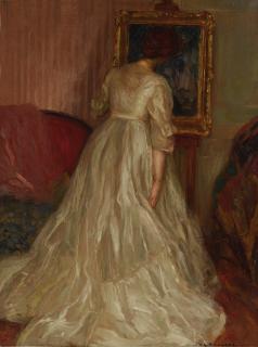 Frederick Carl Frieseke - Portrait Of The Artist\'S Wife, Sarah Frieseke