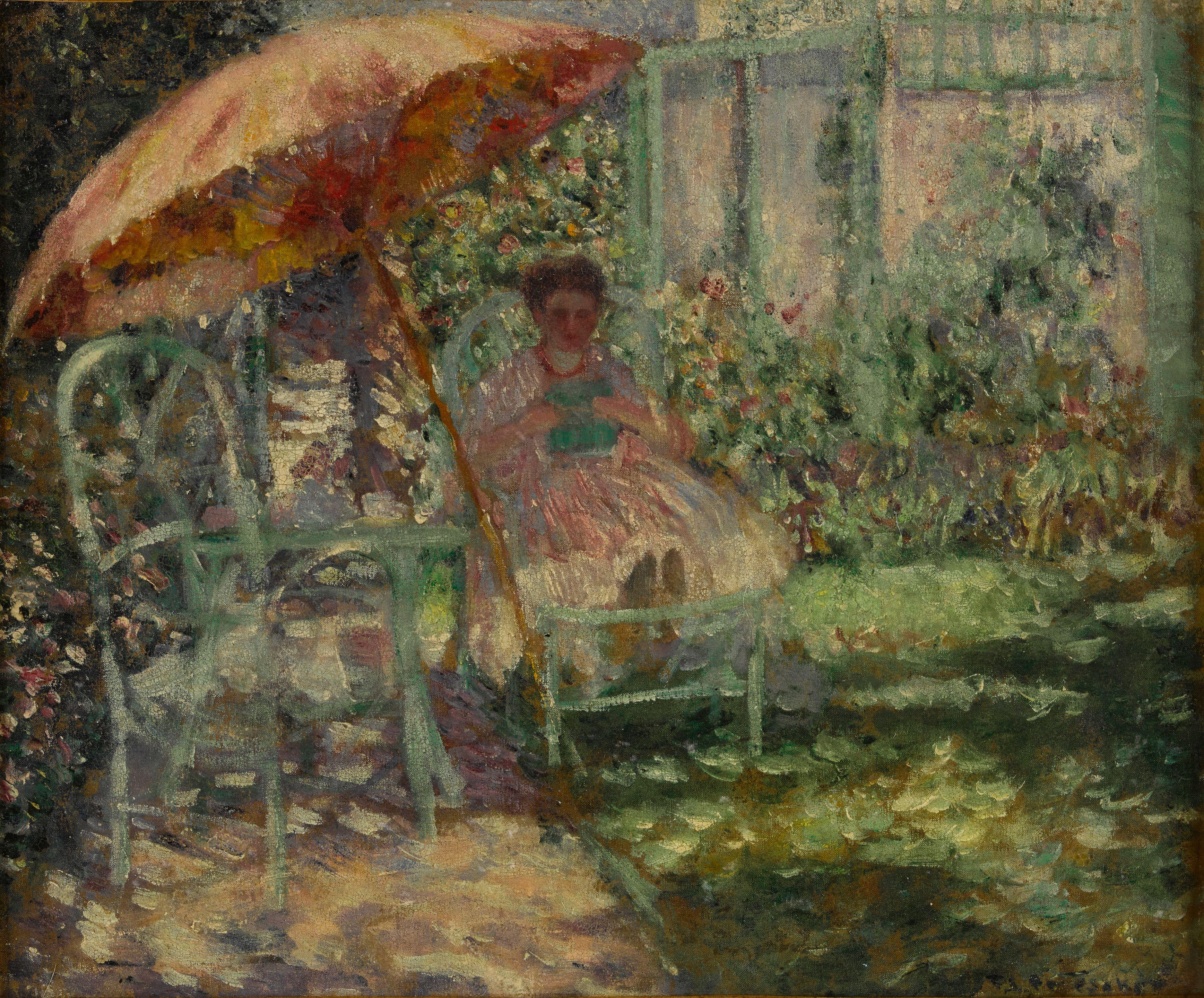 Frederick Carl Frieseke - Study for The Garden Parasol