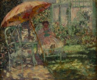 Frederick Carl Frieseke - Study for The Garden Parasol