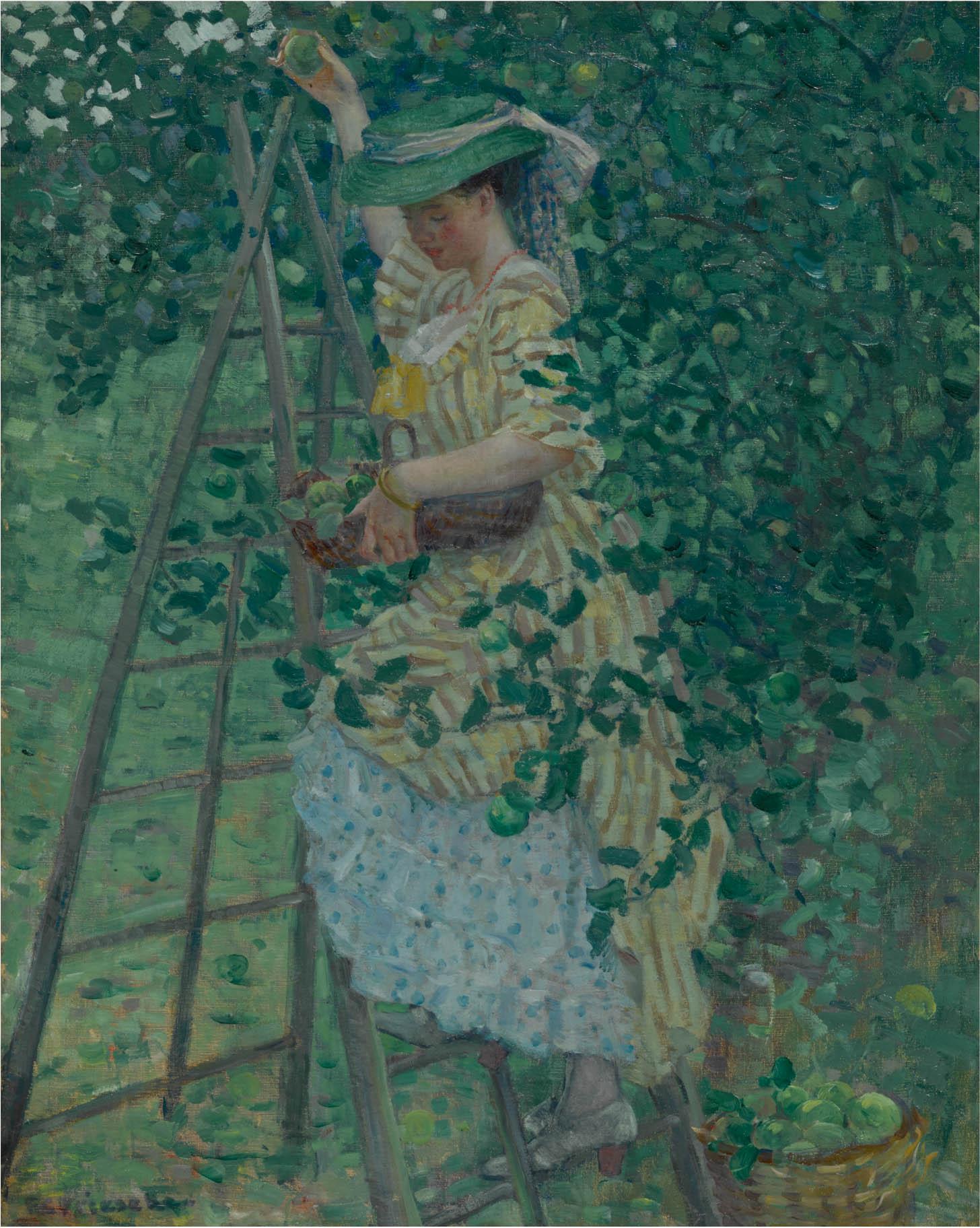 Frederick Carl Frieseke - The Apple Tree