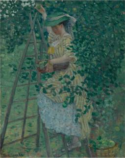 Frederick Carl Frieseke - The Apple Tree