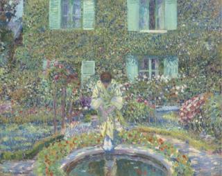 Frederick Carl Frieseke - The Garden Pool