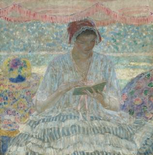 Frederick Carl Frieseke - Under The Awning