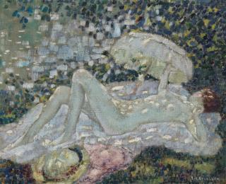 Frederick Carl Frieseke - Venus in Sunlight (Study B)