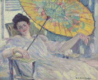 Frederick Carl Frieseke - Woman with Parasol