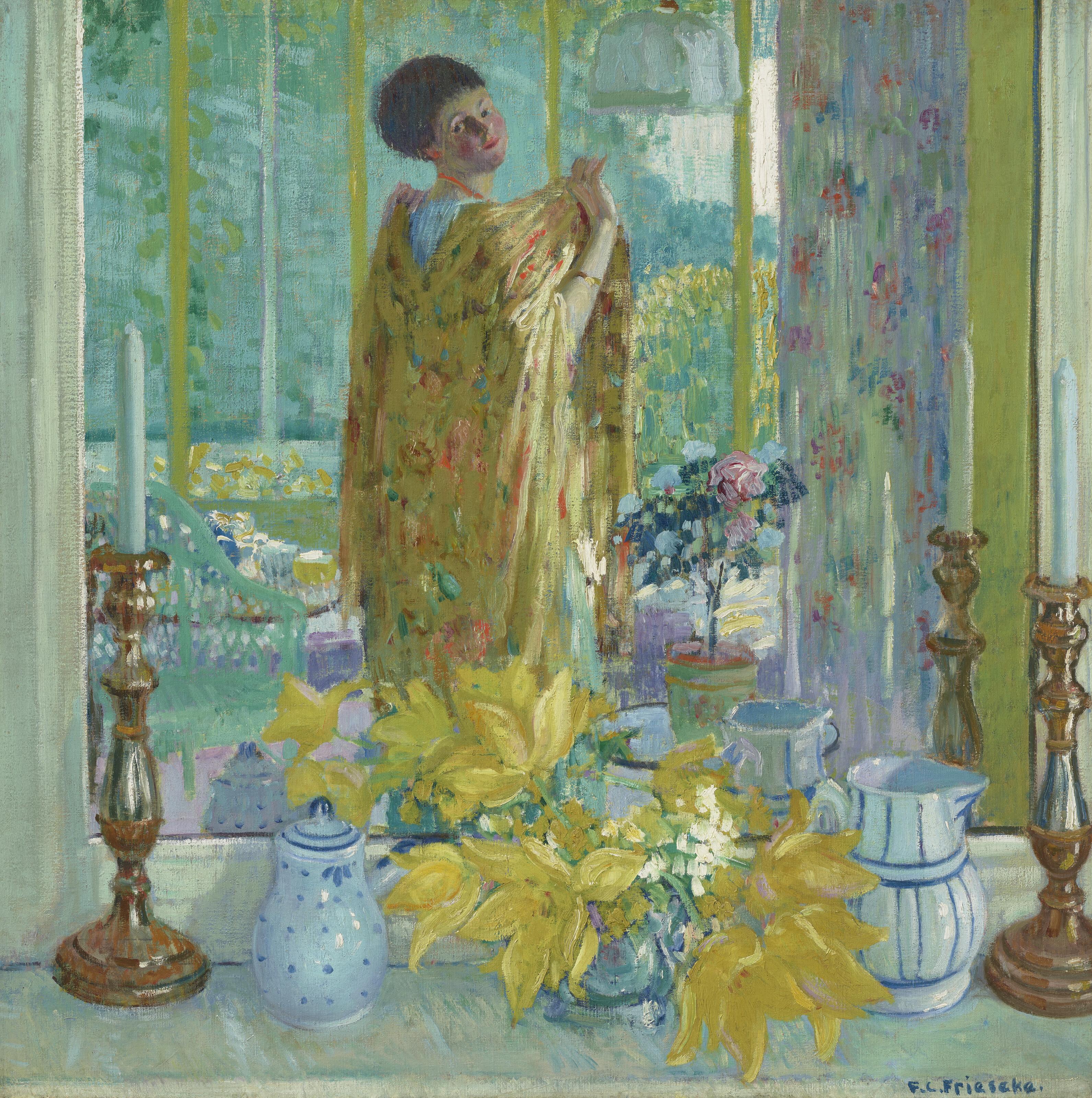 Frederick Carl Frieseke - Yellow Tulips