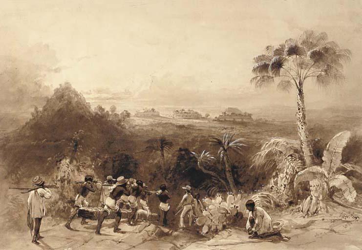 Frederick Catherwood - General view of Kabah (Yucatán)