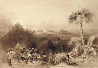 Frederick Catherwood - General view of Kabah (Yucatán)