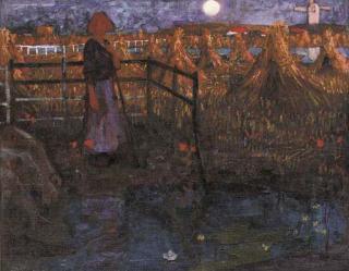 Frederick Cayley Robinson, A.R.A., R.W.S., R.B.A., - An Autumn pastoral