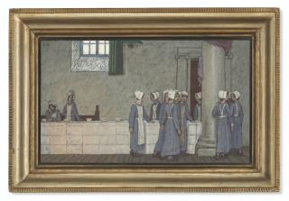 Frederick Cayley Robinson, A.R.A., R.W.S., R.B.A. - Sketch For \'The Orphans\'