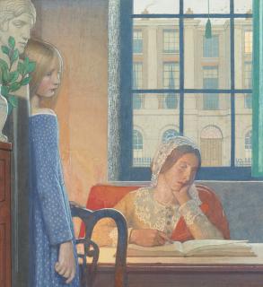 Frederick Cayley Robinson A.R.A., R.W.S. - British evening In London