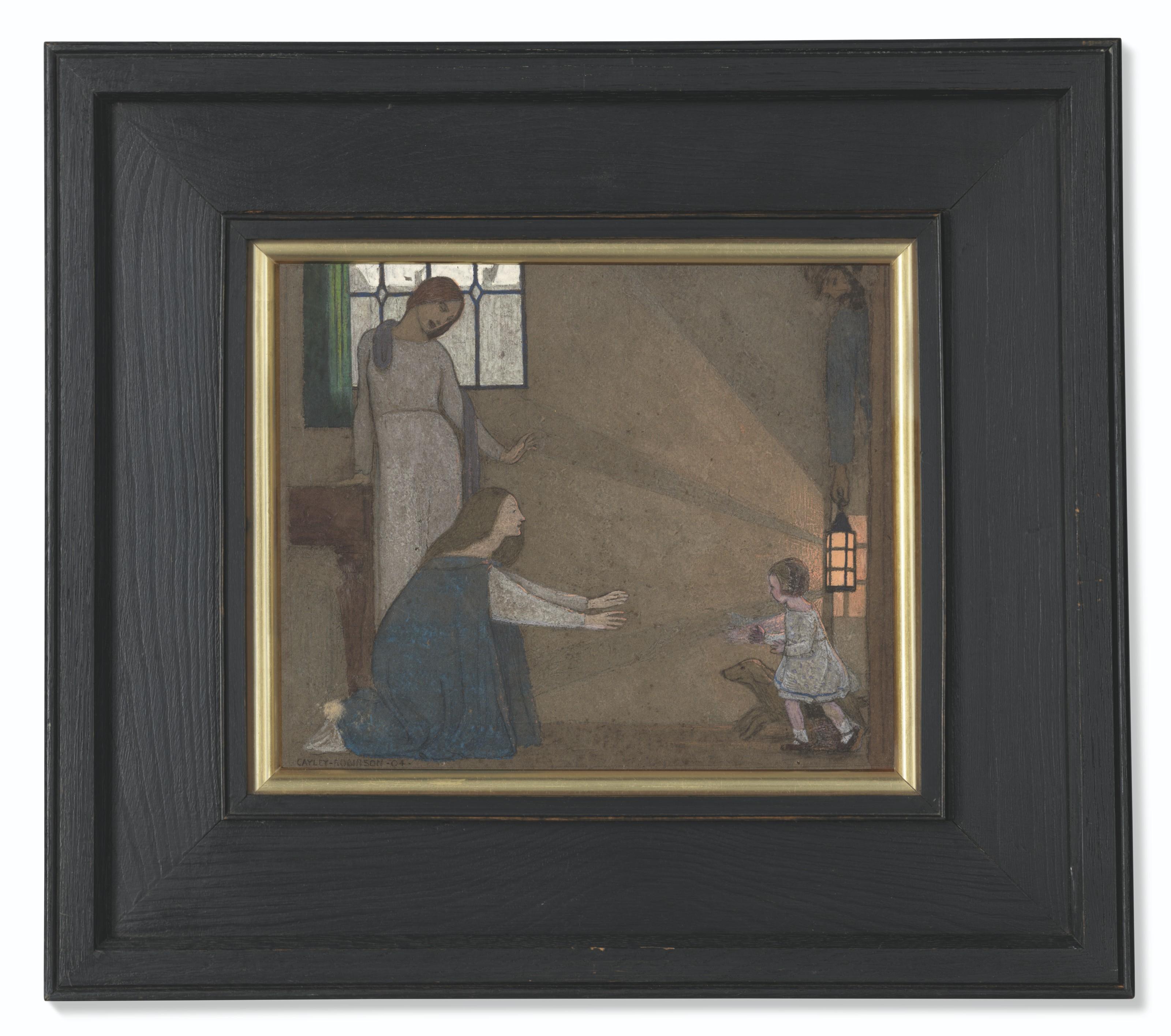 Frederick Cayley Robinson, A.R.A., R.W.S. - Study For \'The Lost Child\'