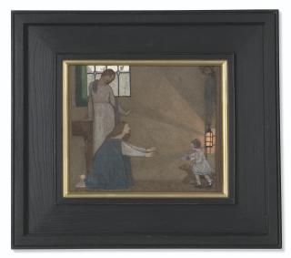 Frederick Cayley Robinson, A.R.A., R.W.S. - Study For \'The Lost Child\'