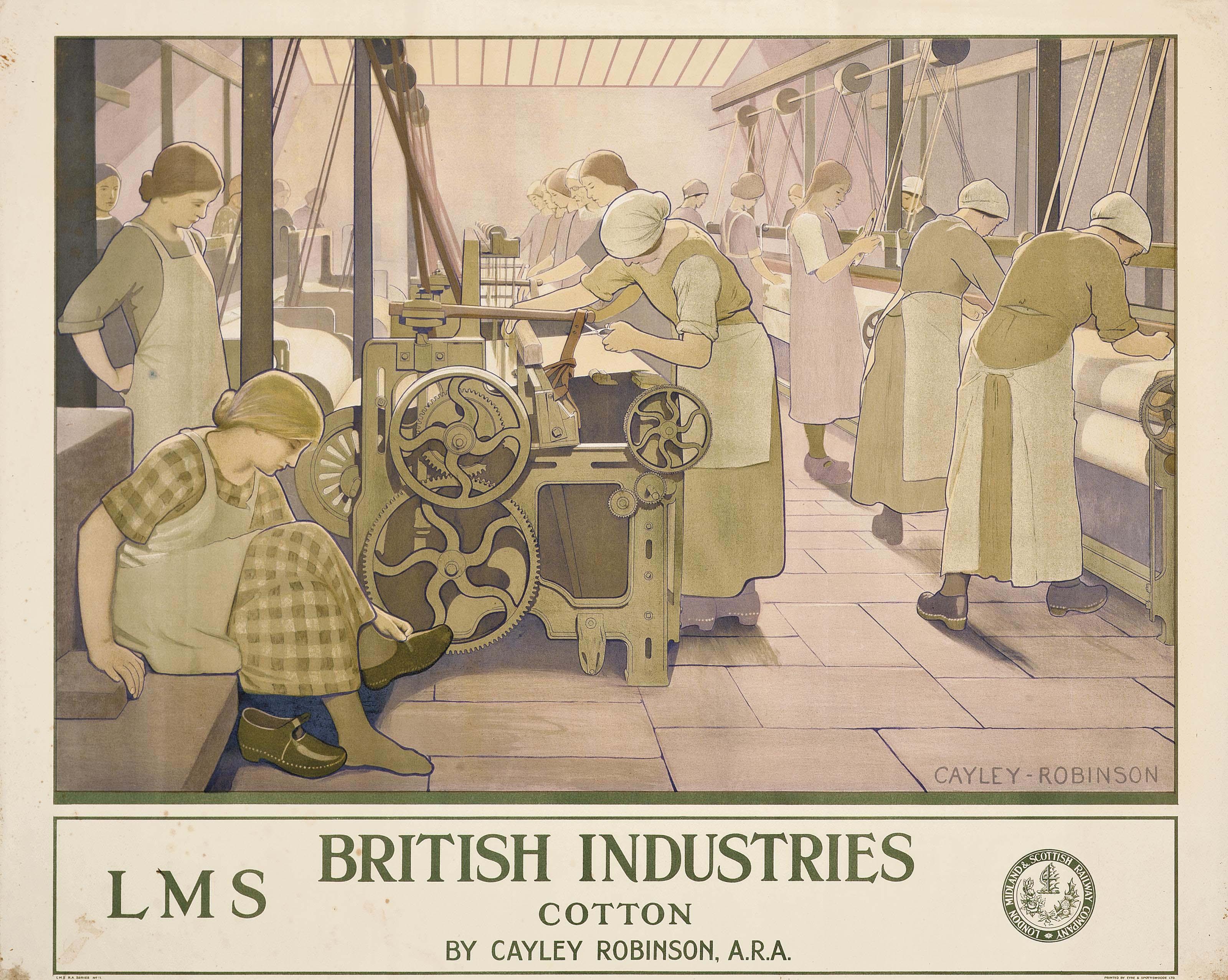Frederick Cayley Robinson - British Industries, Cotton