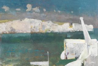 Frederick Cuming R.A., N.E.A.C. - Dover Cliffs From The Ferry