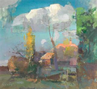 Frederick Cuming R.A., N.E.A.C. - Garden, Iden