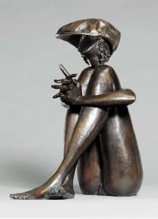 Frederick Edward Mcwilliam, R.A. Elect - Girl with Cloth Cap