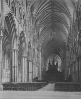Frederick Evans - Lincoln Cathedral, Nave to East