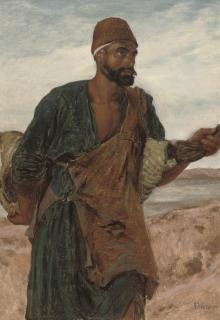 Frederick Goodall, R.A. - A Bedouin hunter