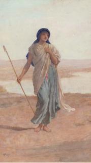Frederick Goodall, R.A. - A Bedouin Shepherdess (Illustrated); And Zenib