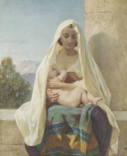 Frederick Goodall, R.A. - Maternal love