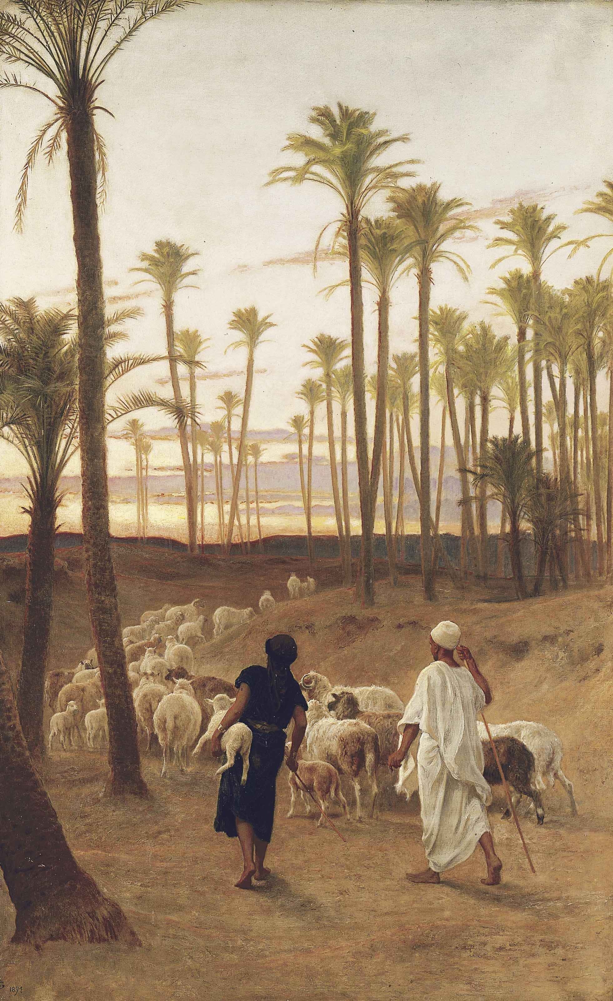 Frederick Goodall, R.A. - The Palm Grove