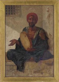 Frederick Goodall, R.A. - The street performer