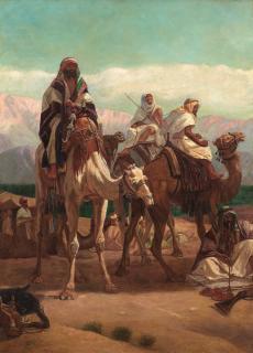 Frederick Goodall, RA - An Arab encampment