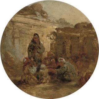 Frederick Goodall - Arabs amongst the Roman ruins