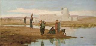 Frederick Goodall - Watercarriers on the banks of the Nile