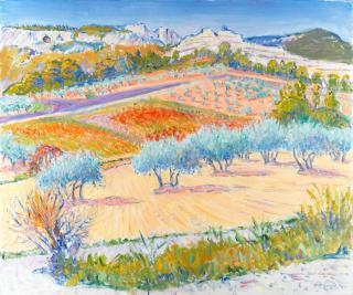 Frederick Gore C.B.E., R.A. - Les Catalans, Les Baux de Provence