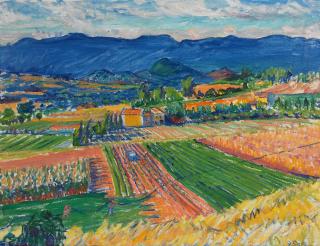 Frederick Gore C.B.E, R.A - Mediterranean landscape