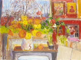Frederick Gore, R.A. - Interior with Marigolds