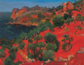 Frederick Gore, R.A. - Landscape near Dexa, Majorca