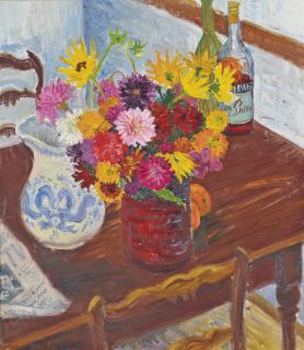 Frederick Gore, R.A. - Still Life With Campari Bottle