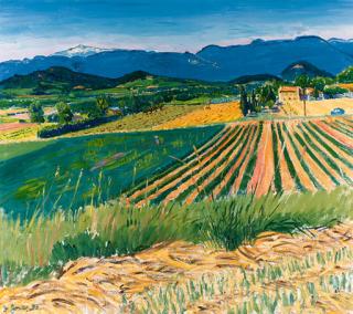 Frederick Gore, R.A. - The Valley of the Calavon, Bonnieux