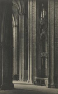 Frederick H. Evans - \'Bourges Cathedral Across Aisle Nave\'